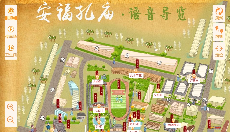荣昌手绘地图：智慧景区智能化服务的延伸